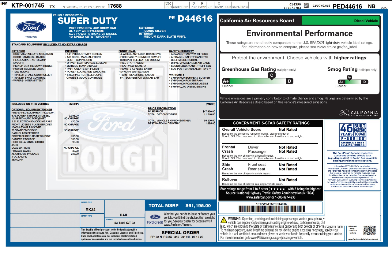 ford f-250 super duty 2023 1FT7W2AT5PED44616 image ford f-250 super duty 2023 1FT7W2AT5PED44616 image
